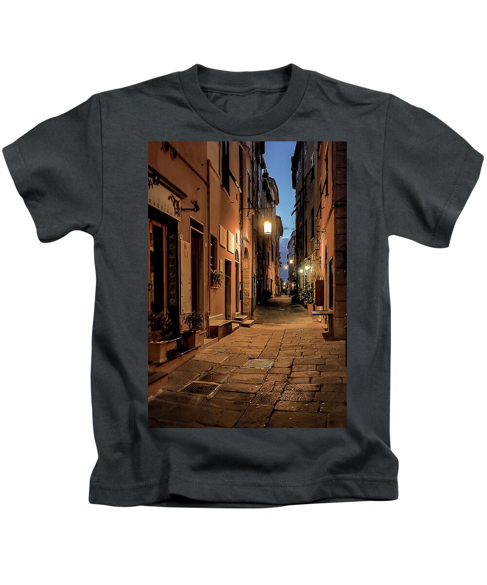 Italy Kids T-Shirt featuring the photograph Italy street scene by Robert Miller