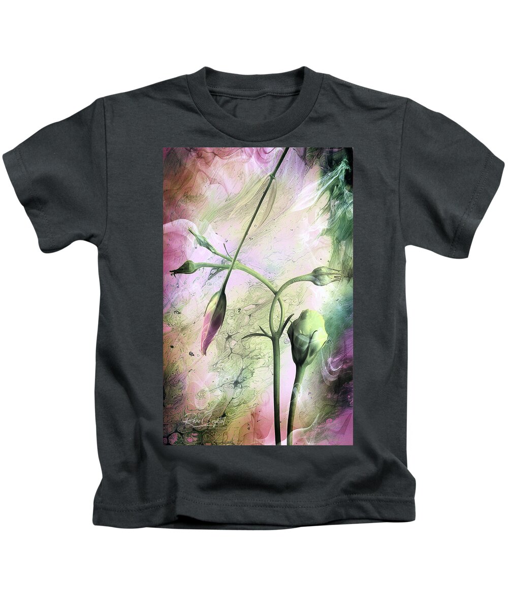 Floral Kids T-Shirt featuring the photograph Just A Bunch Of Buds by Rene Crystal