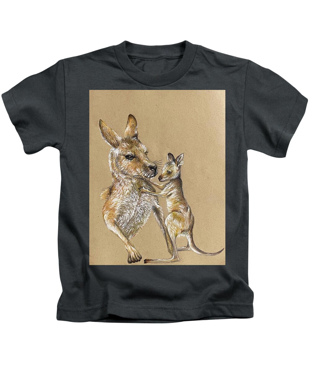 Kangaroo song Kids T-Shirt by Mary Eaton - Pixels
