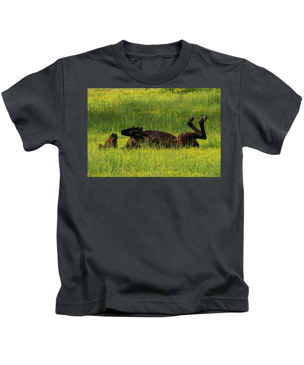 Great Smoky Mountains National Park Kids T-Shirt featuring the photograph Kick Up Your Feet by Melissa Southern