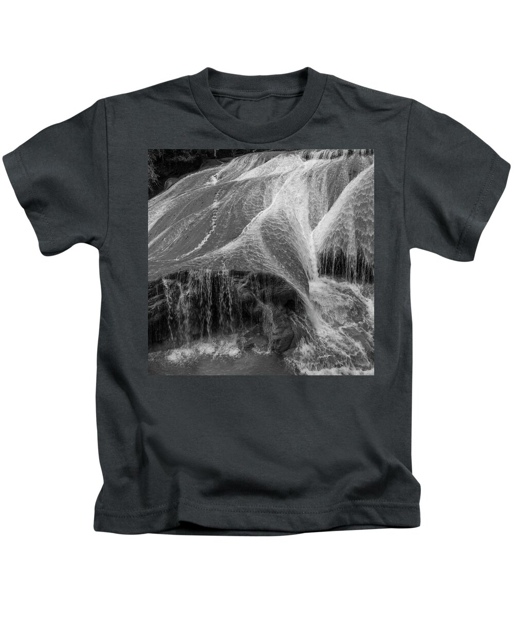 Roberto Barrios Kids T-Shirt featuring the photograph Lacy Cascade by Jurgen Lorenzen
