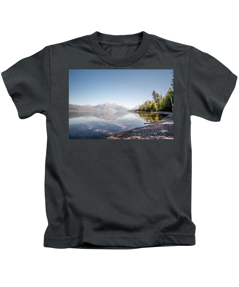 Montana Kids T-Shirt featuring the photograph Lake McDonald #1 by Alberto Zanoni