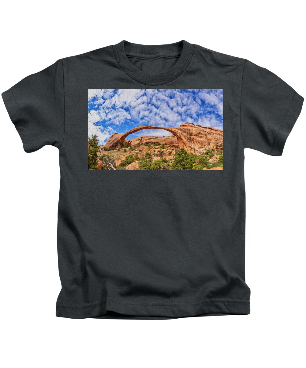 Arch Kids T-Shirt featuring the photograph Landscape Arch by Jurgen Lorenzen