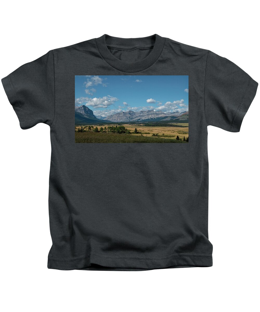 Landscape Kids T-Shirt featuring the photograph Landscape in the Alberta Rockies by Karen Rispin