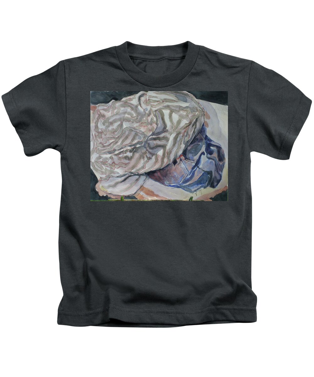  Kids T-Shirt featuring the painting Laundry Day by Douglas Jerving