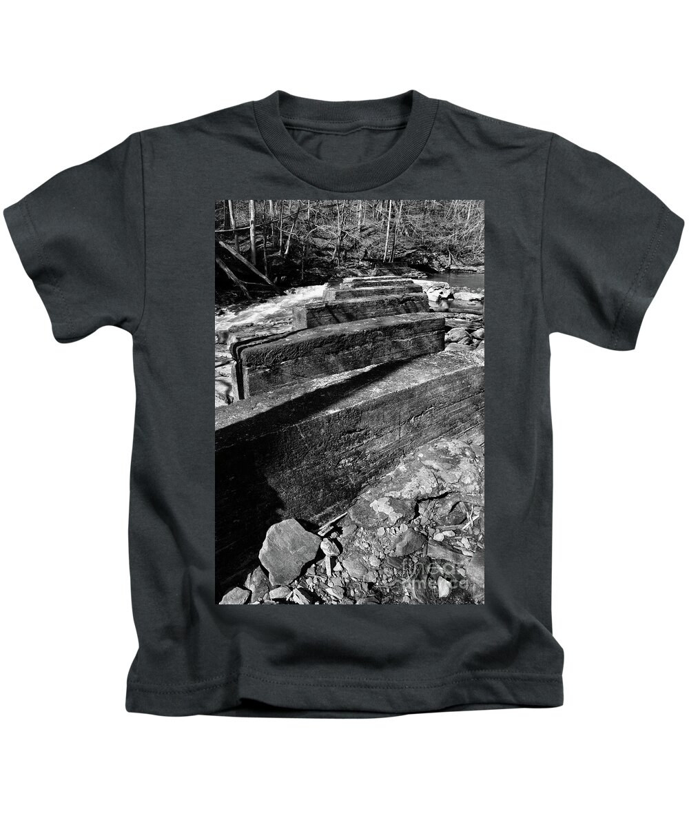 Dayton Kids T-Shirt featuring the photograph Laurel Snow Trail To Laurel Falls 17 by Phil Perkins