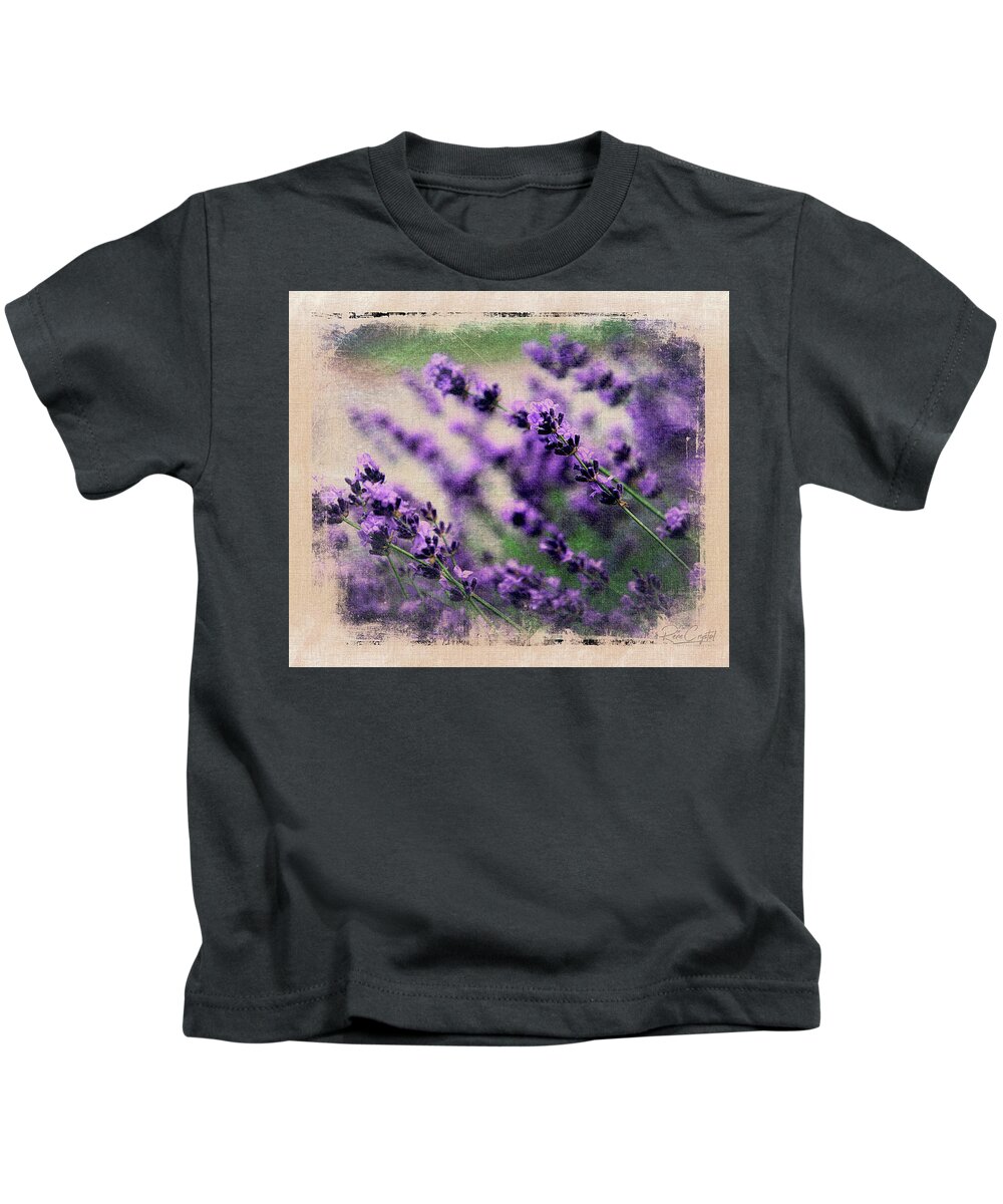 Lavender Kids T-Shirt featuring the photograph Lavender Spring by Rene Crystal