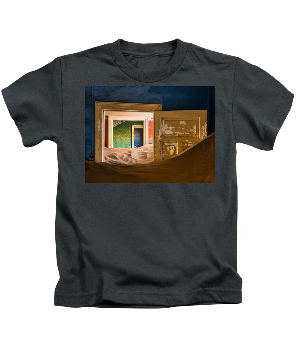 Kolmanskuppe Kids T-Shirt featuring the photograph Layers by Peter Boehringer