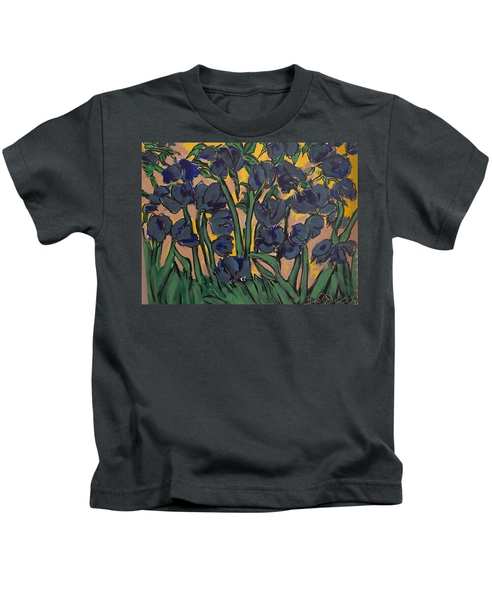  Kids T-Shirt featuring the painting Lilies of the field by Angie ONeal