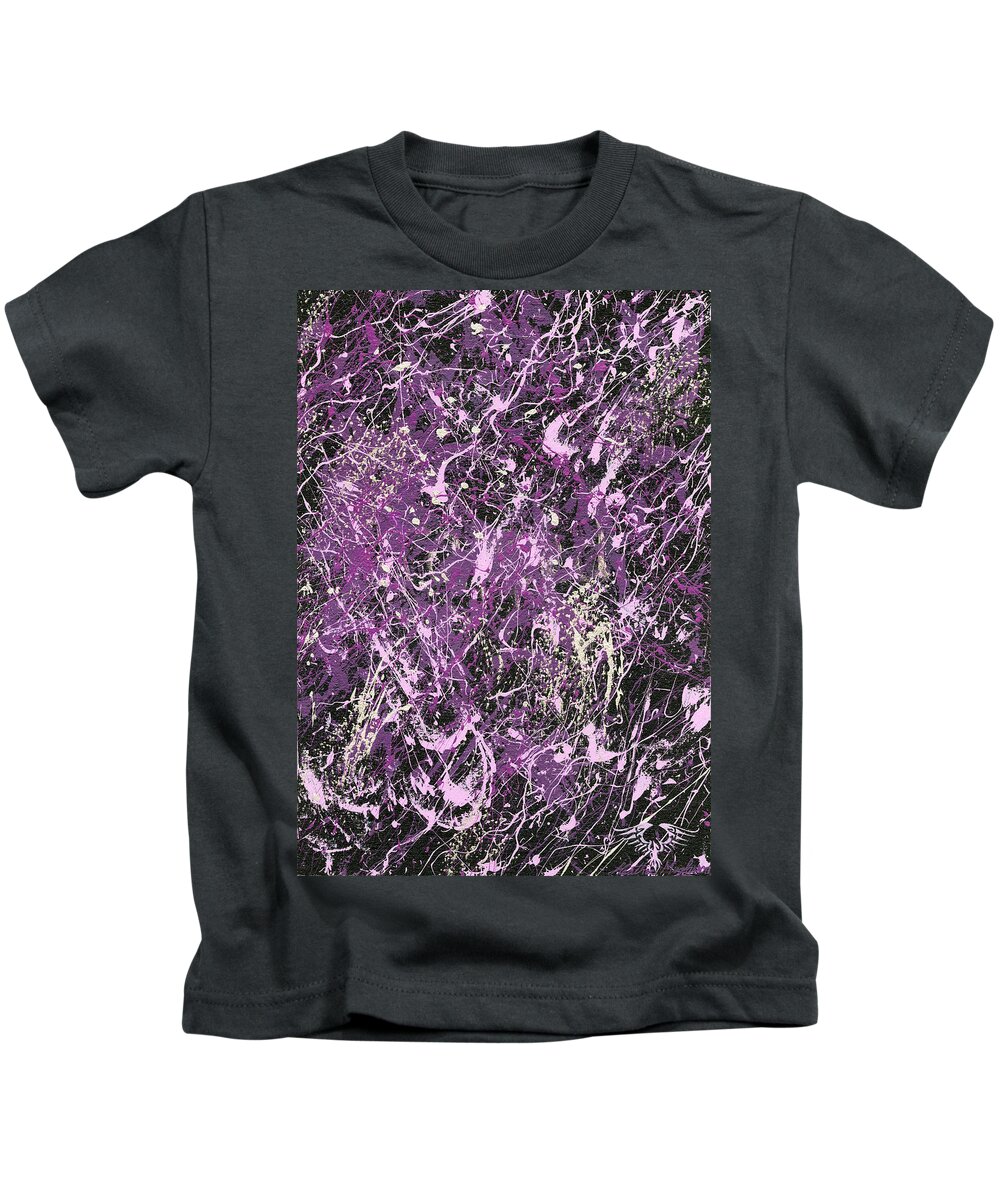 Abstract Kids T-Shirt featuring the painting Living Impossibilities by Heather Meglasson Impact Artist