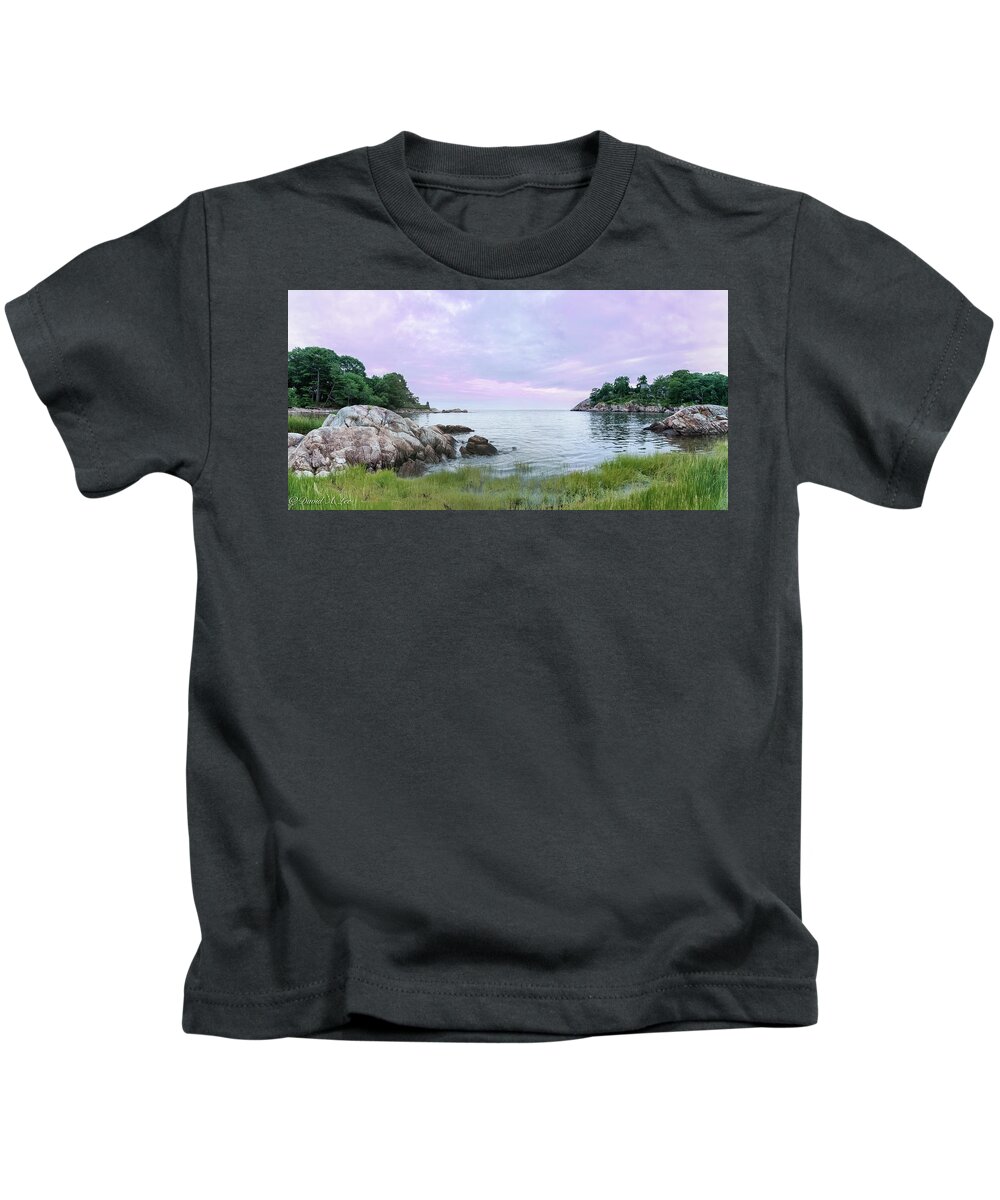 Sunset Kids T-Shirt featuring the photograph Lobster Cove Sunset by David Lee