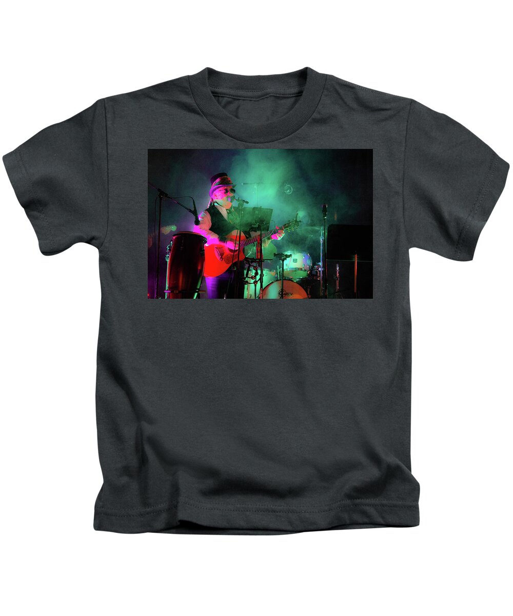 Tribute Band Kids T-Shirt featuring the photograph Smoke Gets in Your Eyes by Bonnie Colgan