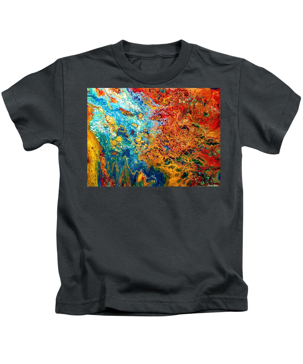  Kids T-Shirt featuring the painting Lost to the Sea by Rein Nomm