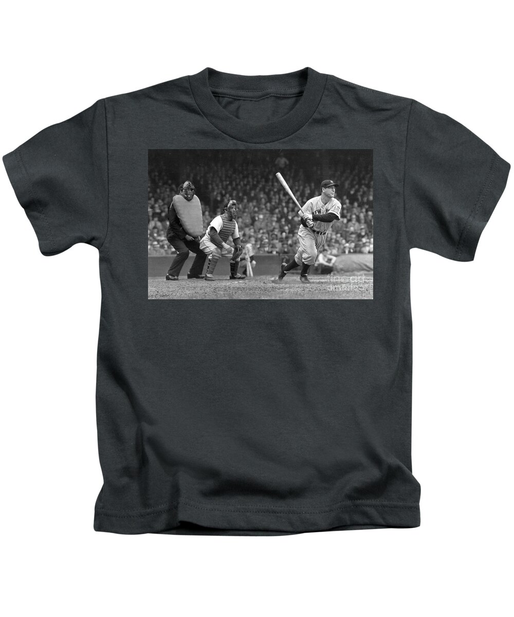 Lou Kids T-Shirt featuring the photograph Lou Gehrig by Action
