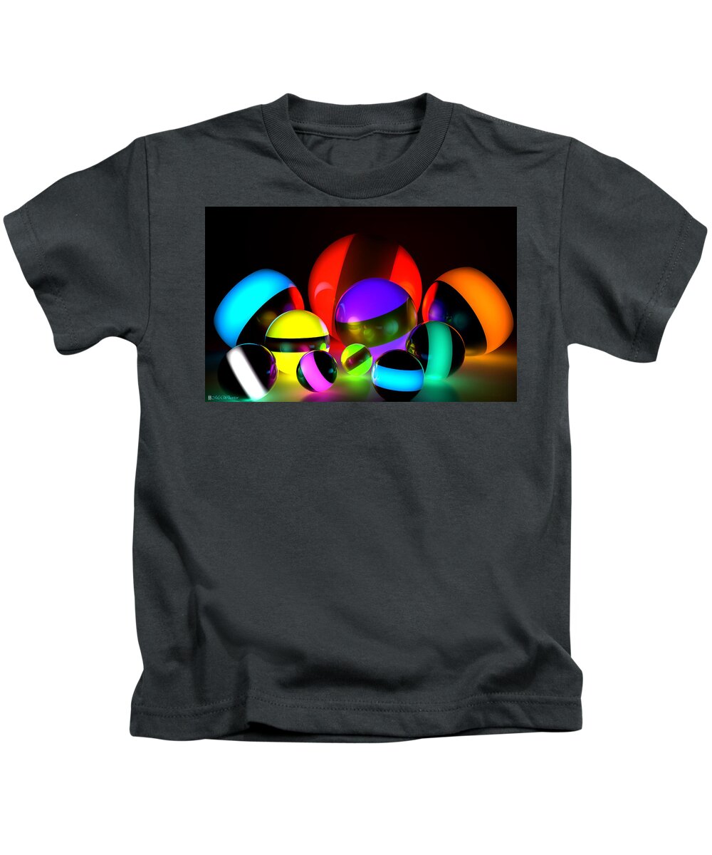 3d Kids T-Shirt featuring the painting Luminance by Williem McWhorter