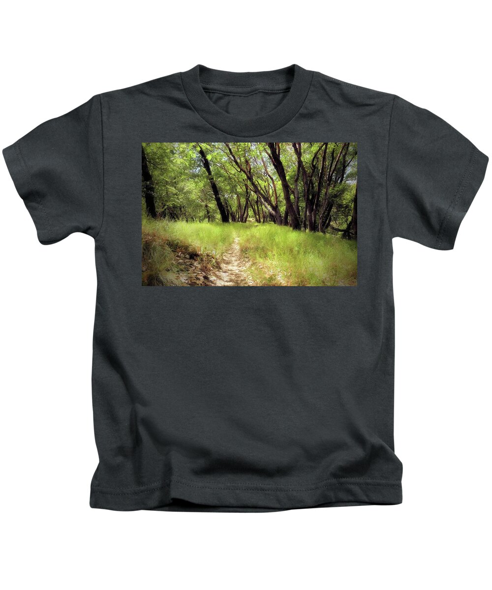 Madrone Forest Kids T-Shirt featuring the photograph Madrone Trail by John Parulis