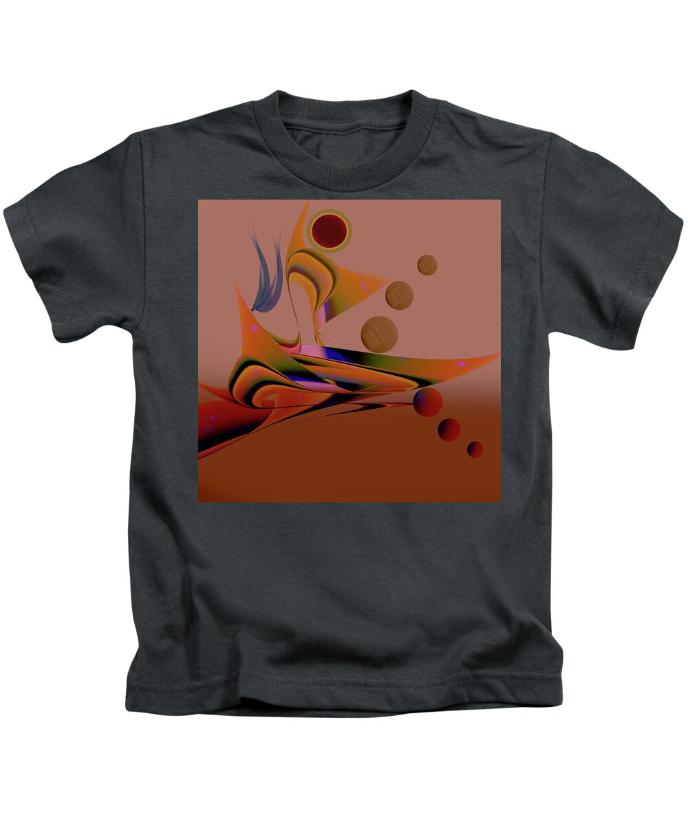 Original Kids T-Shirt featuring the digital art Manic energy by Andrew Penman