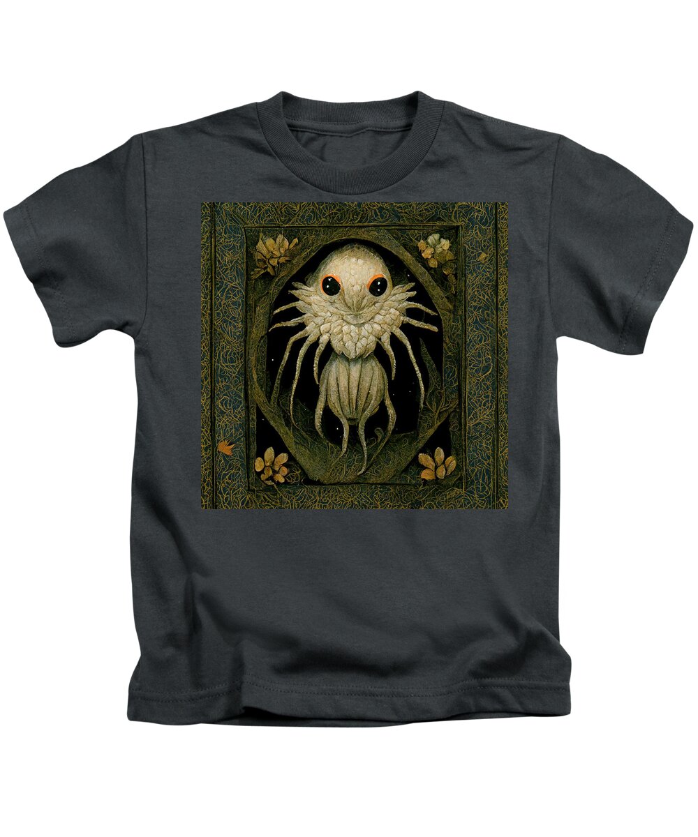 Medieval Kids T-Shirt featuring the digital art Medieval Creature by Nickleen Mosher