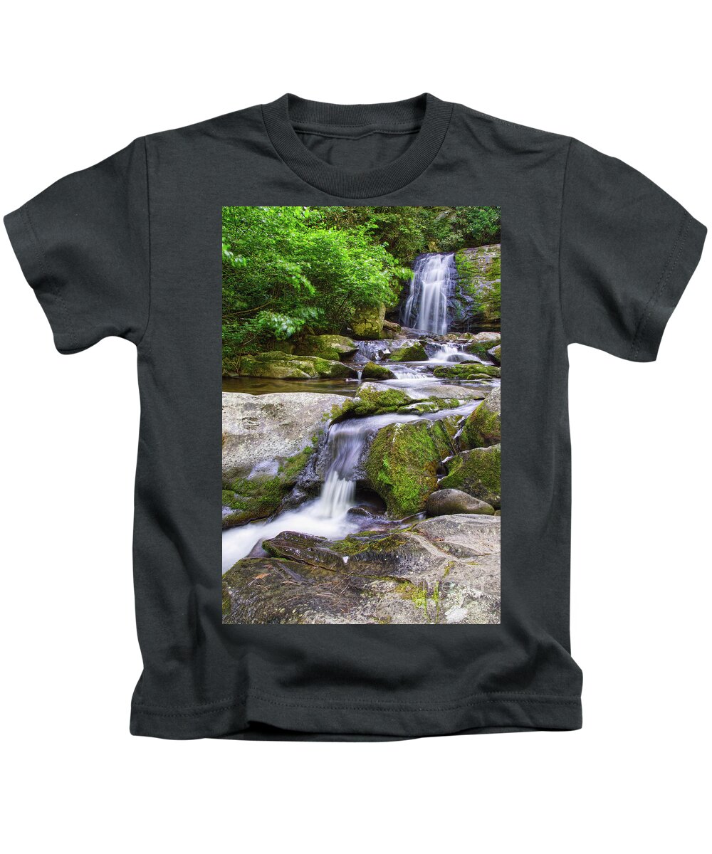 Meigs Falls Kids T-Shirt featuring the photograph Meigs Falls 8 by Phil Perkins