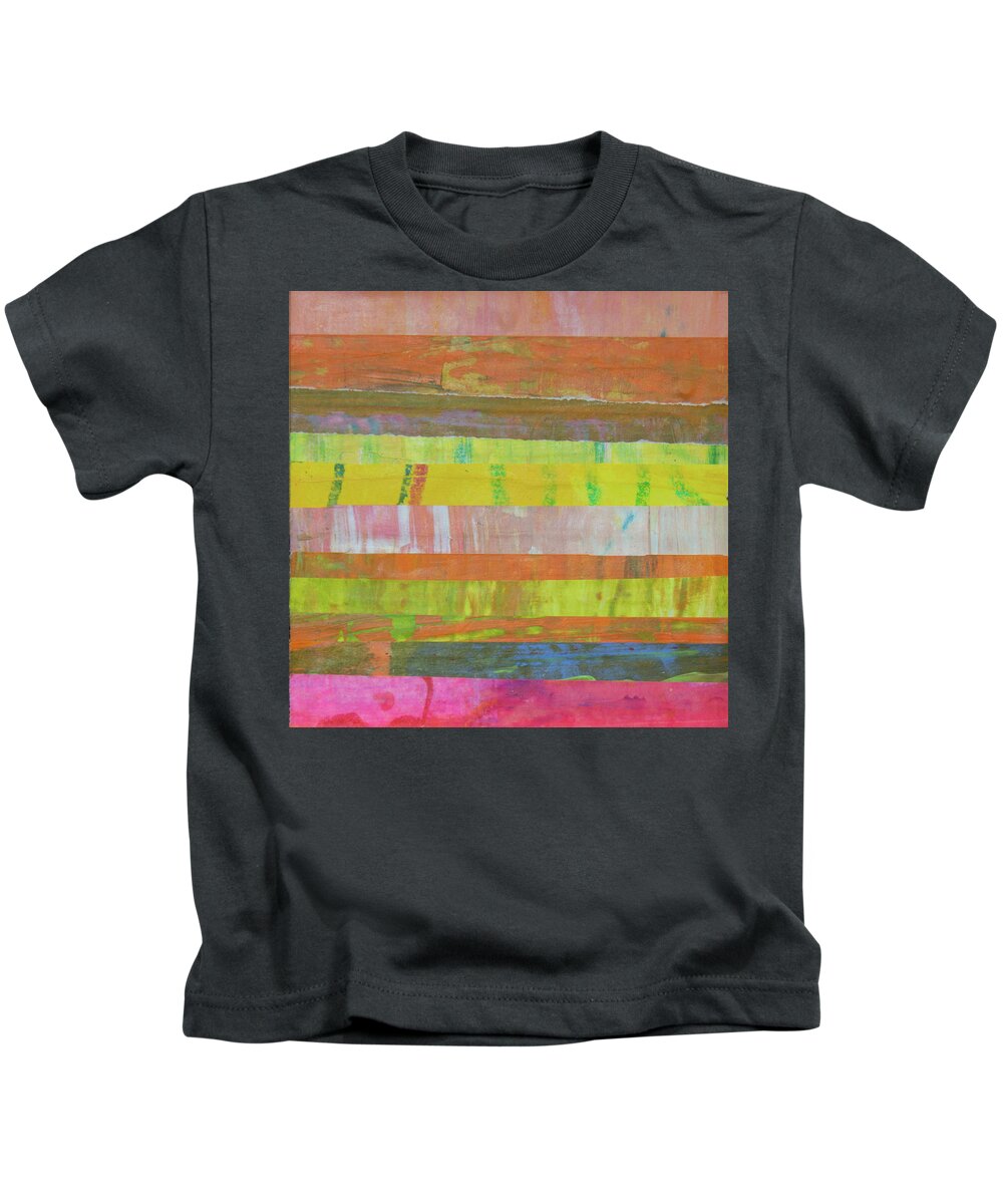 Mixed Media Kids T-Shirt featuring the mixed media Moments in Time 2 by Julia Malakoff