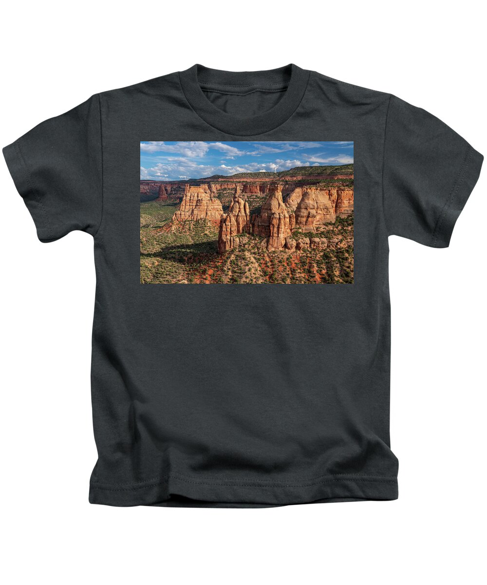 Colorado Kids T-Shirt featuring the photograph Monument Canyon in Colorado by Kyle Lee