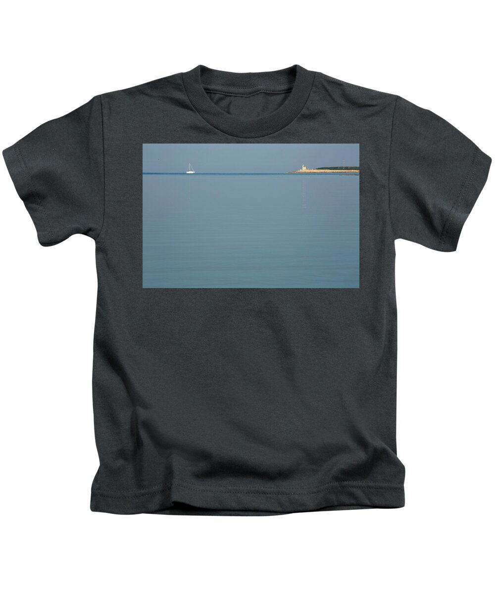 Lighthouse Kids T-Shirt featuring the photograph Morning over the Brijuni Islands by Ian Middleton