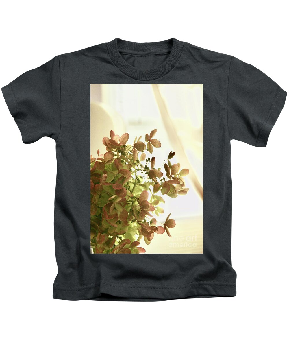 Flowers Kids T-Shirt featuring the photograph Morphed Hydrangeas by Margie Avellino