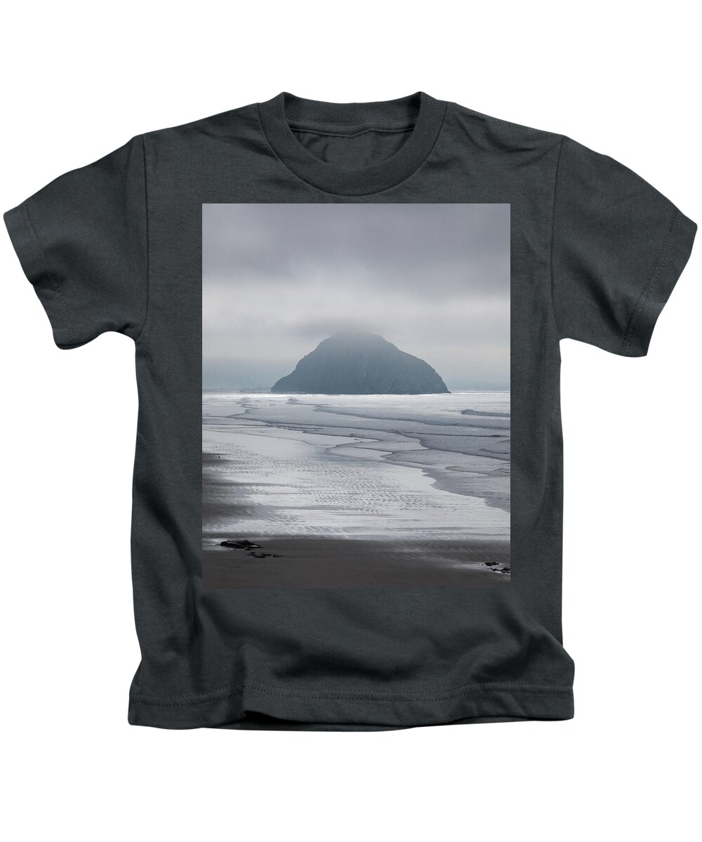  Kids T-Shirt featuring the photograph Morro Rock by Lars Mikkelsen