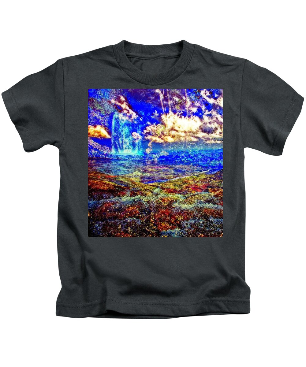 Mountains Kids T-Shirt featuring the photograph Mountain Moments by Allen Nice-Webb