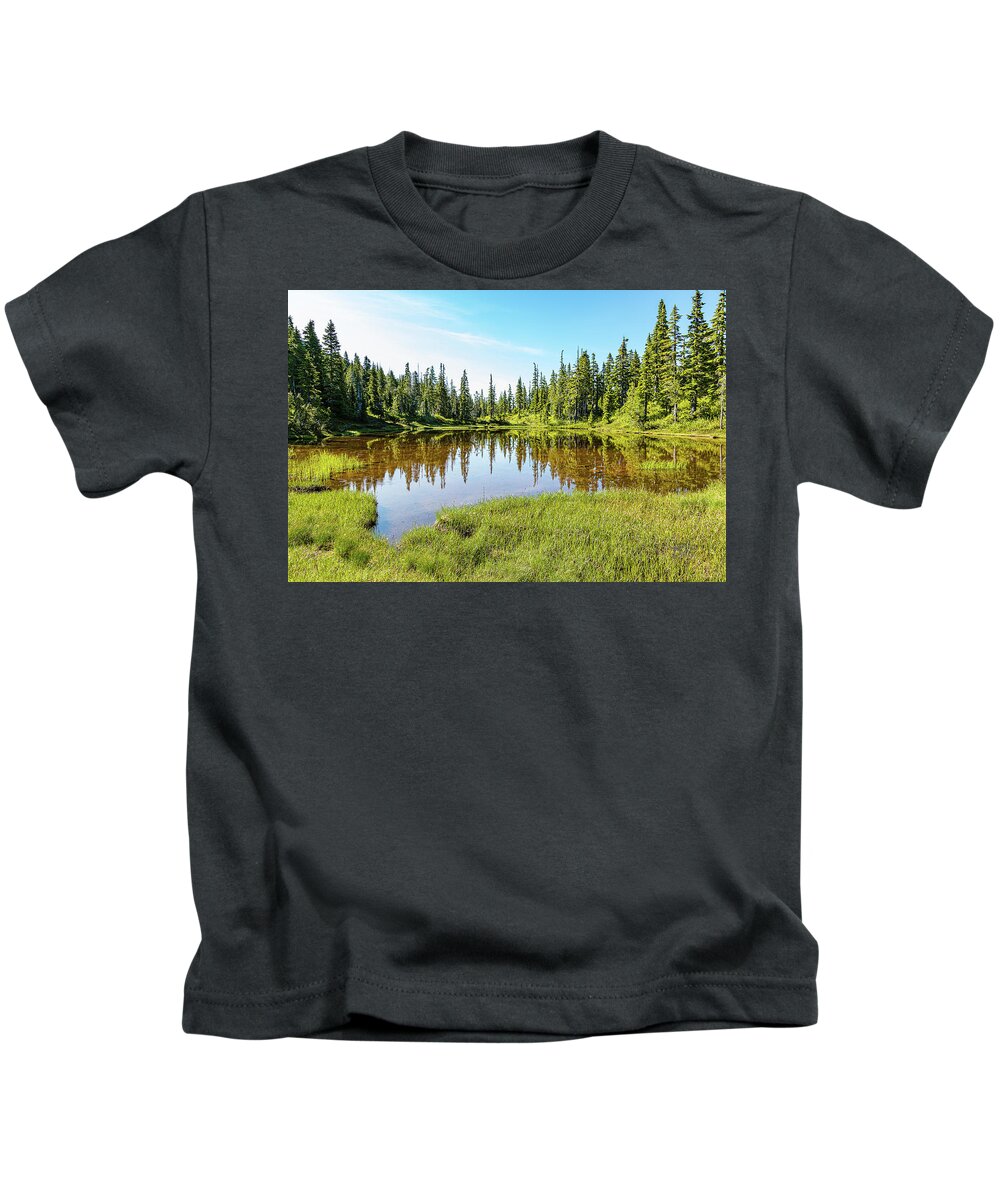 Landscapes Kids T-Shirt featuring the photograph Mt. Washington, The Other Side - 3 by Claude Dalley