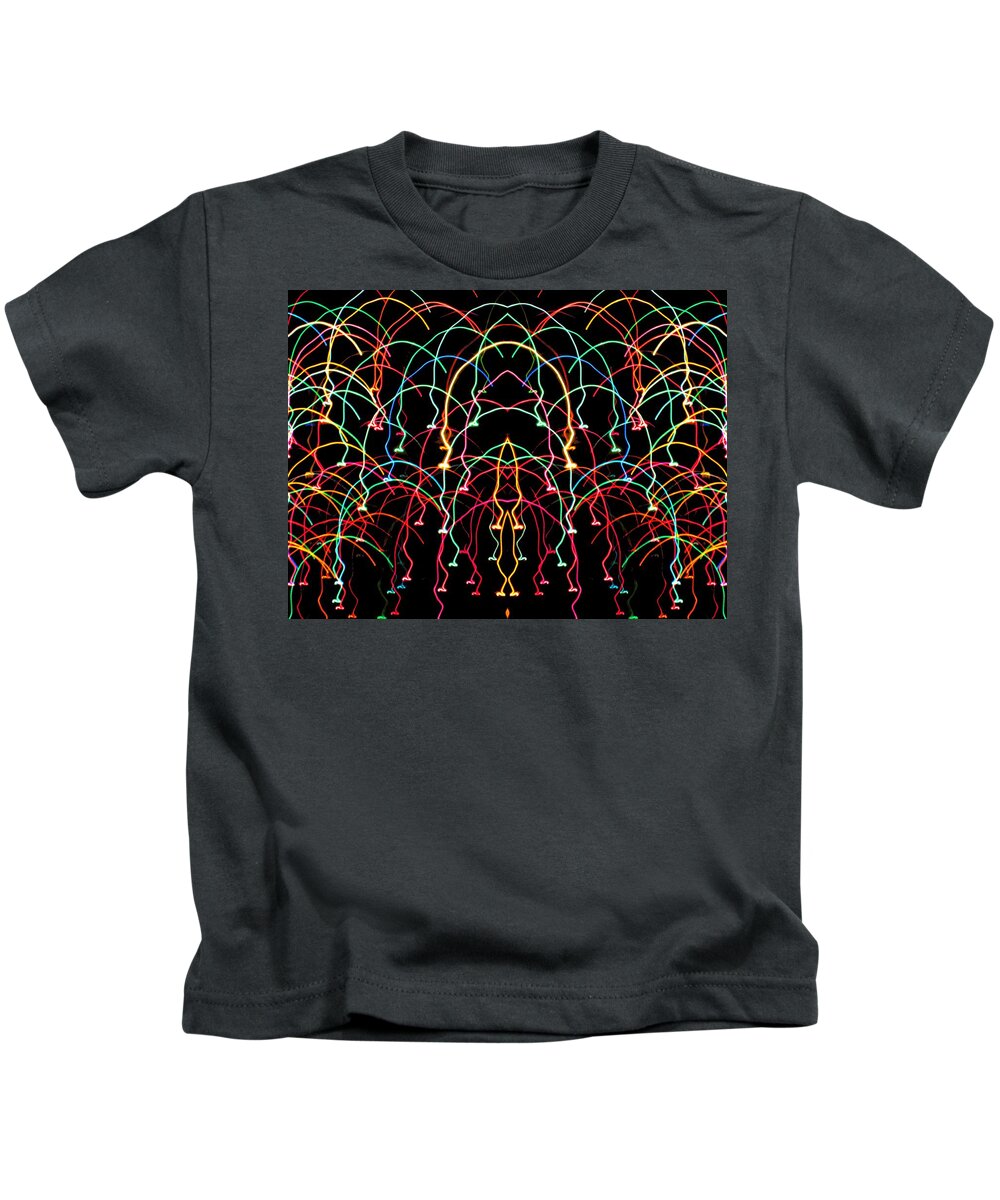 Abstract Kids T-Shirt featuring the digital art Multi-Bounce by T Oliver