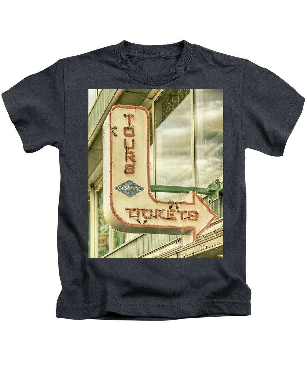Nashville Kids T-Shirt featuring the photograph Music City Tour Tickets by Stephen Stookey