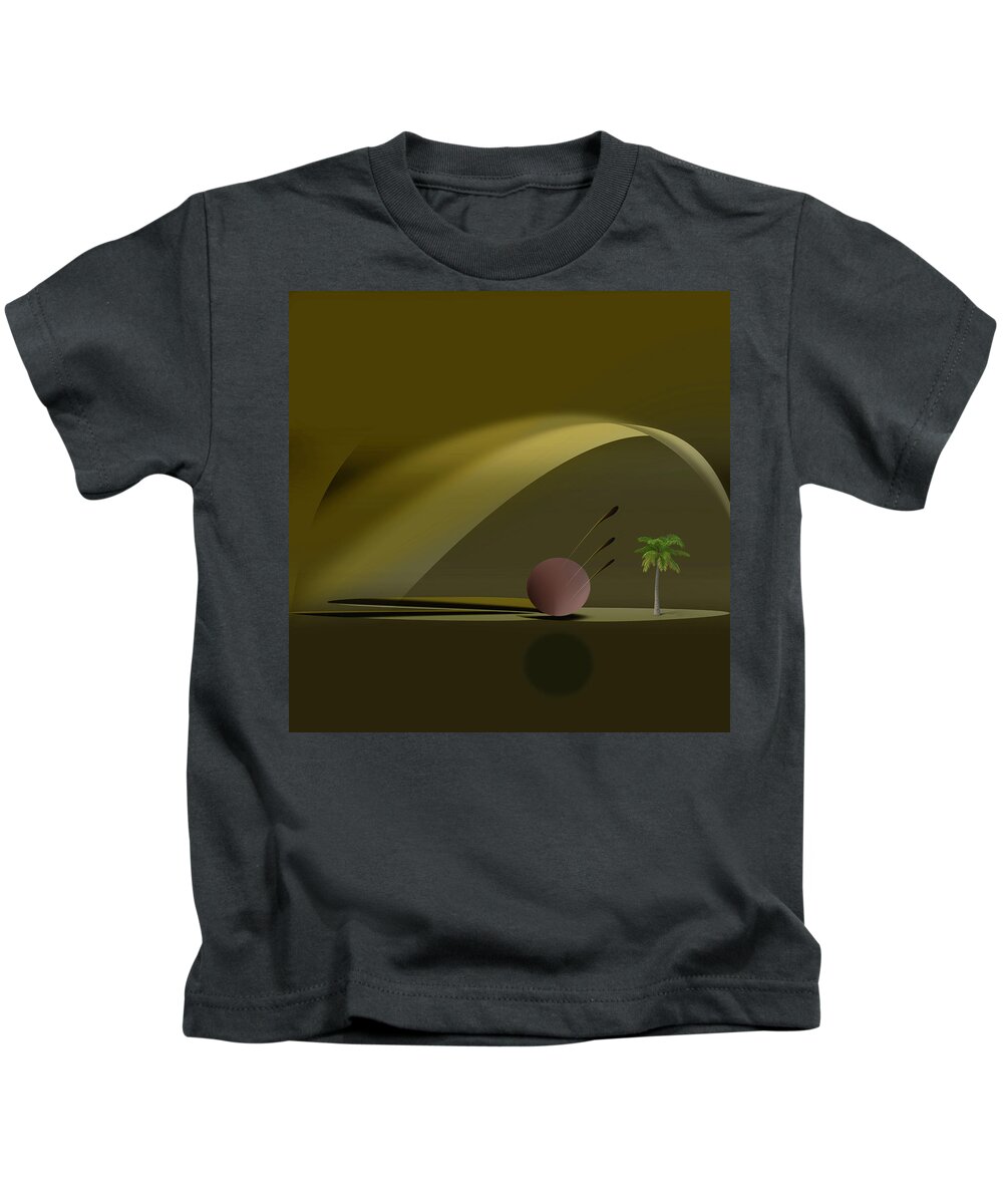 Browns Kids T-Shirt featuring the digital art My heaven by Andrew Penman