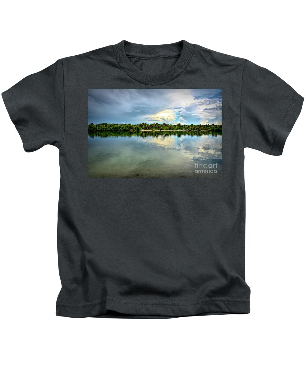 Venice Kids T-Shirt featuring the digital art My Skyline by Alison Belsan Horton