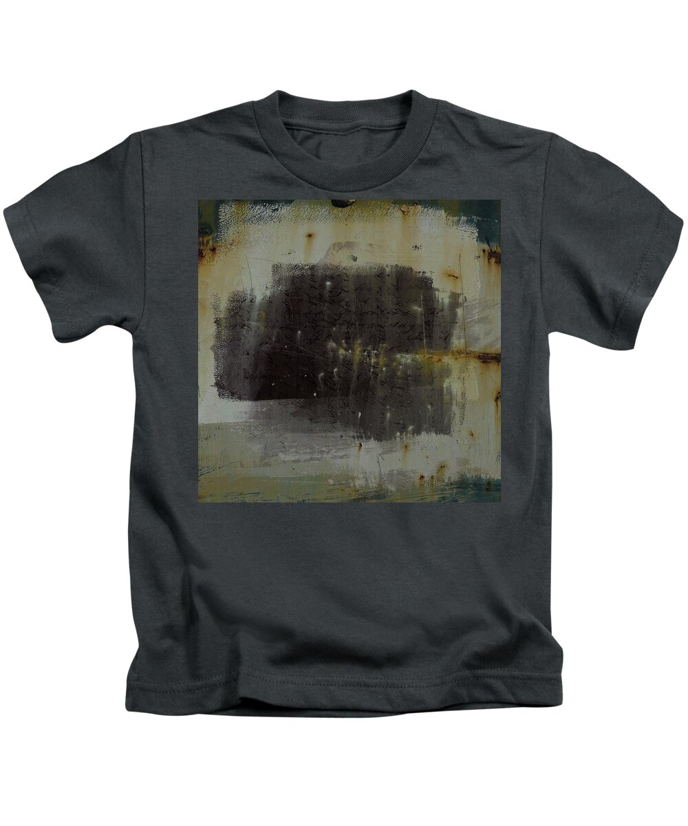 Abstract Kids T-Shirt featuring the mixed media Neutral 10 by Minor Details