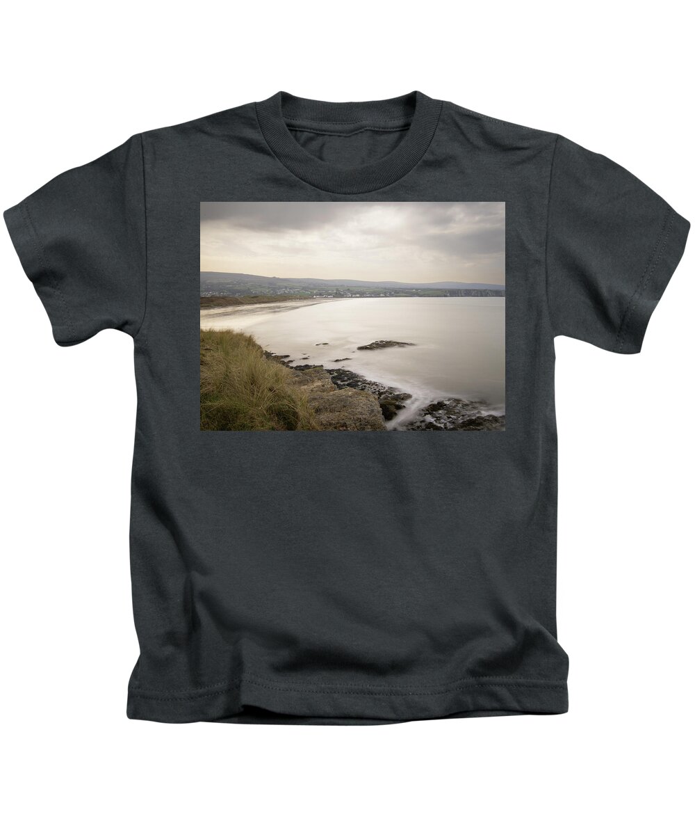 Newport Kids T-Shirt featuring the photograph Newport Beach, south Wales by Average Images