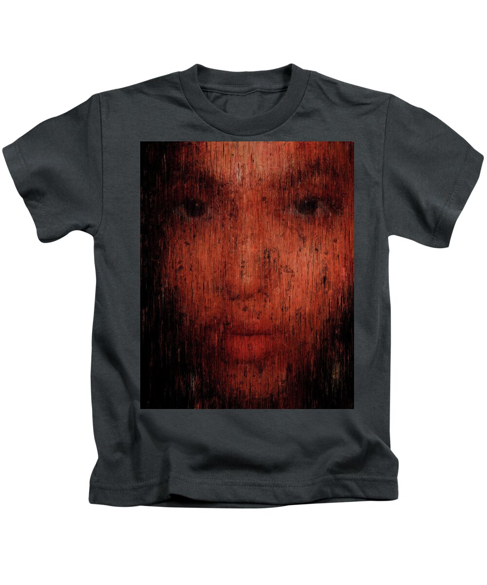 Impressionist Kids T-Shirt featuring the mixed media Night Reflections by Alex Mir
