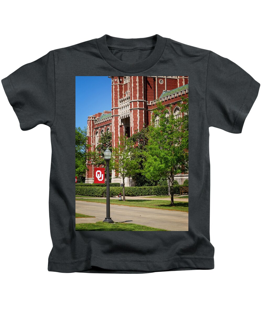 Oklahoma Kids T-Shirt featuring the photograph Oklahoma University Campus 4 by Ricky Barnard