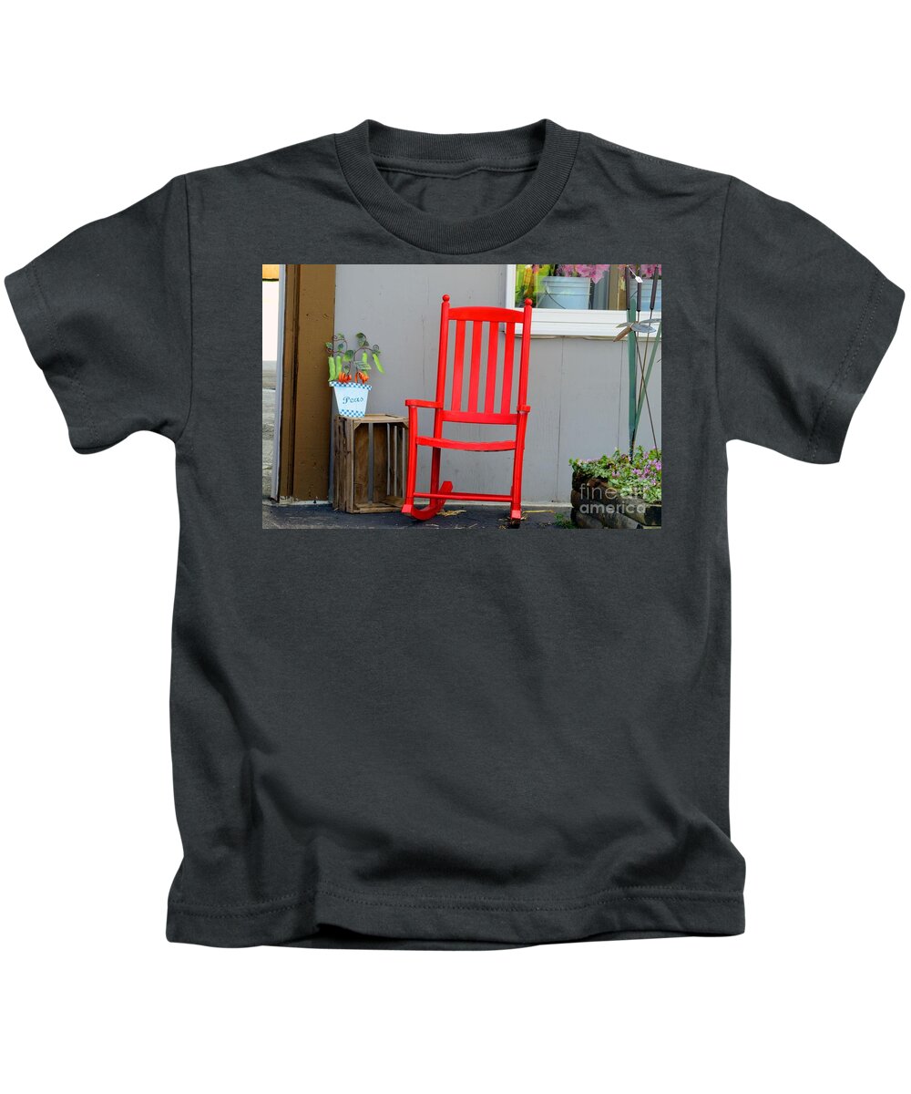 Art Kids T-Shirt featuring the photograph On the porch by Action