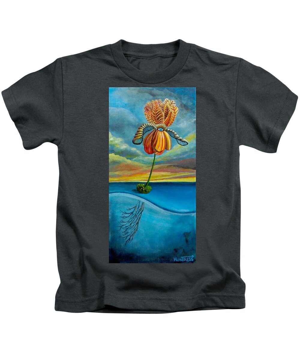 Flower Kids T-Shirt featuring the painting Onwards by Mindy Huntress