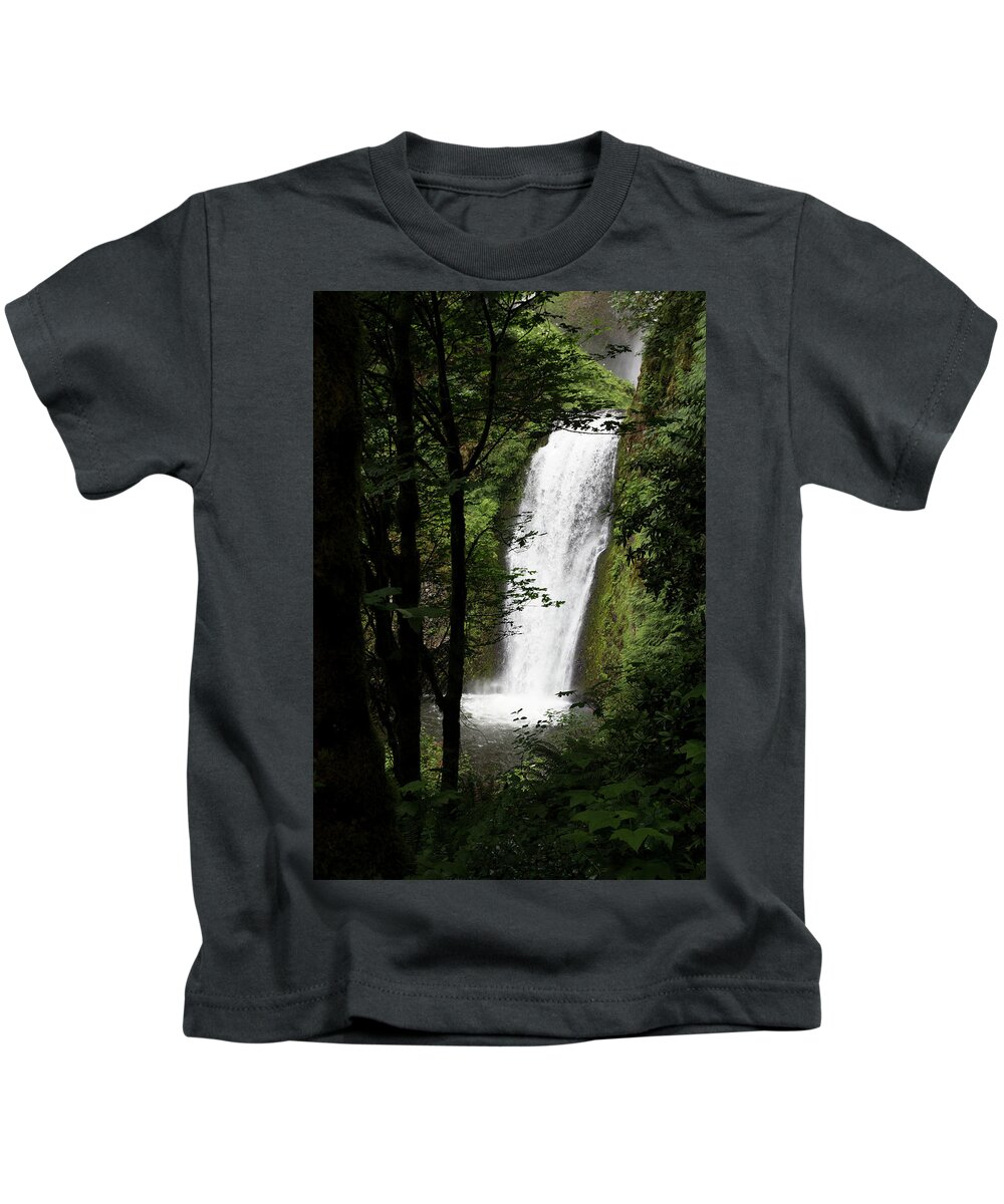 Waterfall Kids T-Shirt featuring the photograph Oregon Drop by Jim Whitley