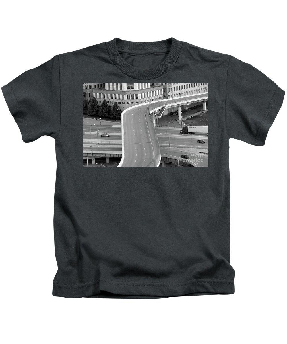 Highway Kids T-Shirt featuring the photograph Overpass by Bentley Davis