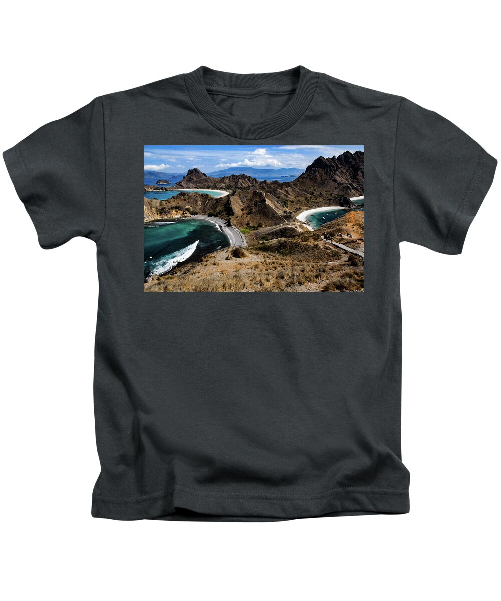 Padar Kids T-Shirt featuring the photograph Eternity - Padar Island. Flores, Indonesia by Earth And Spirit