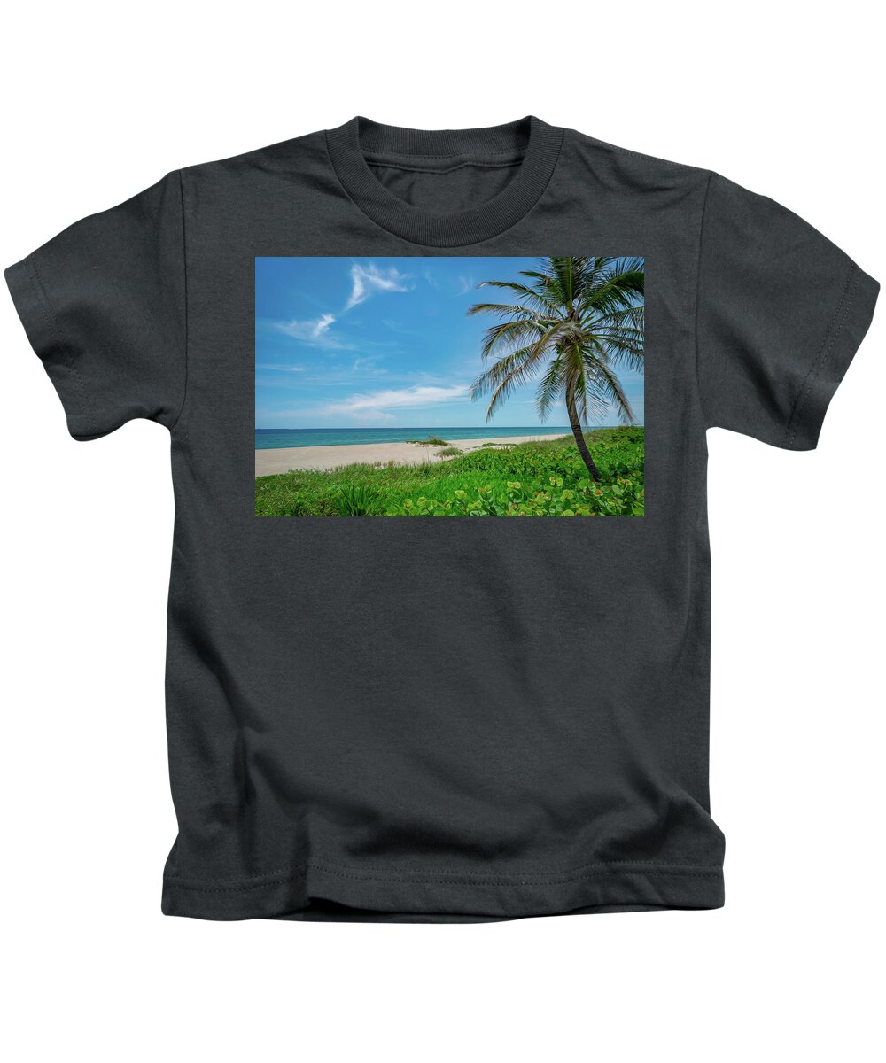 Palm Kids T-Shirt featuring the photograph Palm Tree by Jody Lane