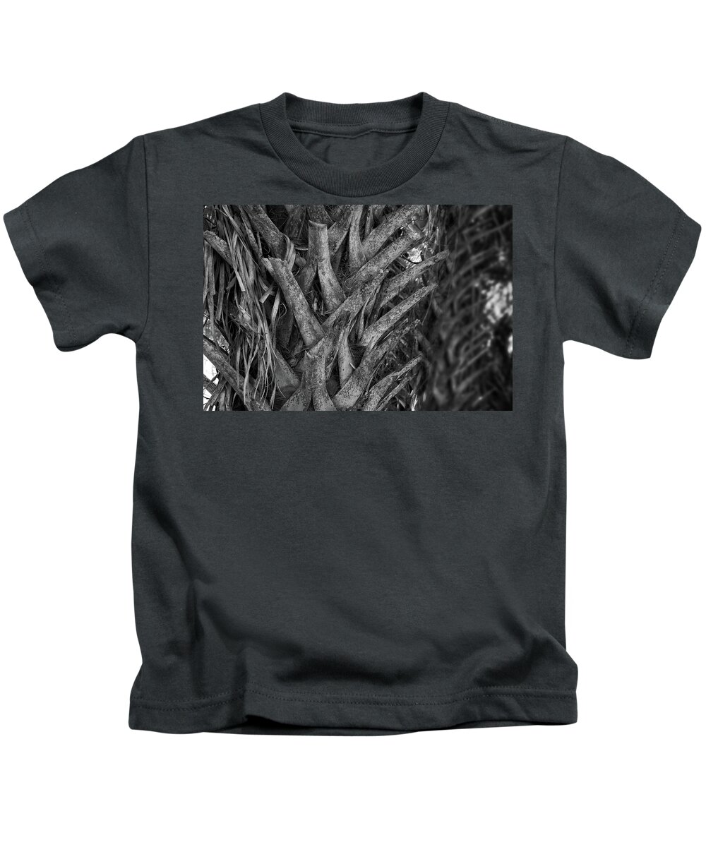 Palm Tree Kids T-Shirt featuring the photograph Palm Tree Textures by George Taylor