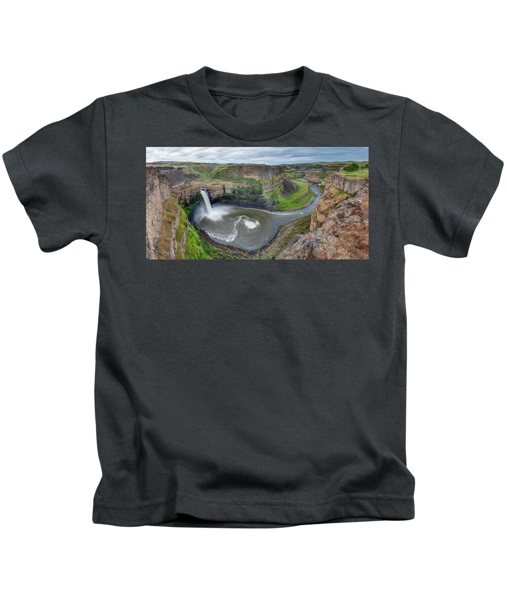 Palouse Falls Kids T-Shirt featuring the photograph Palouse Falls in the Spring by Harold Coleman