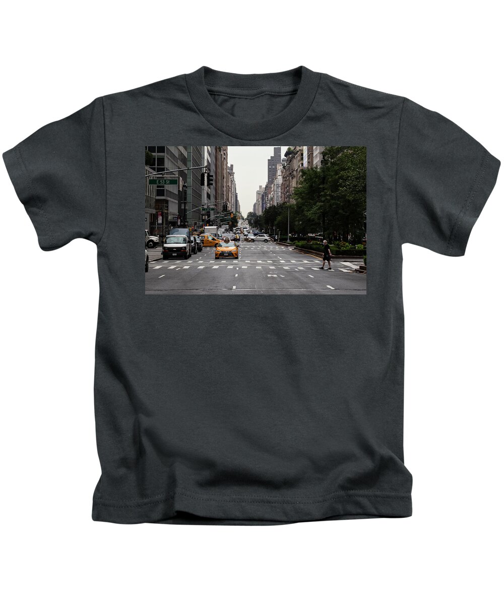 Cityscape Kids T-Shirt featuring the photograph Park Street by Marlo Horne