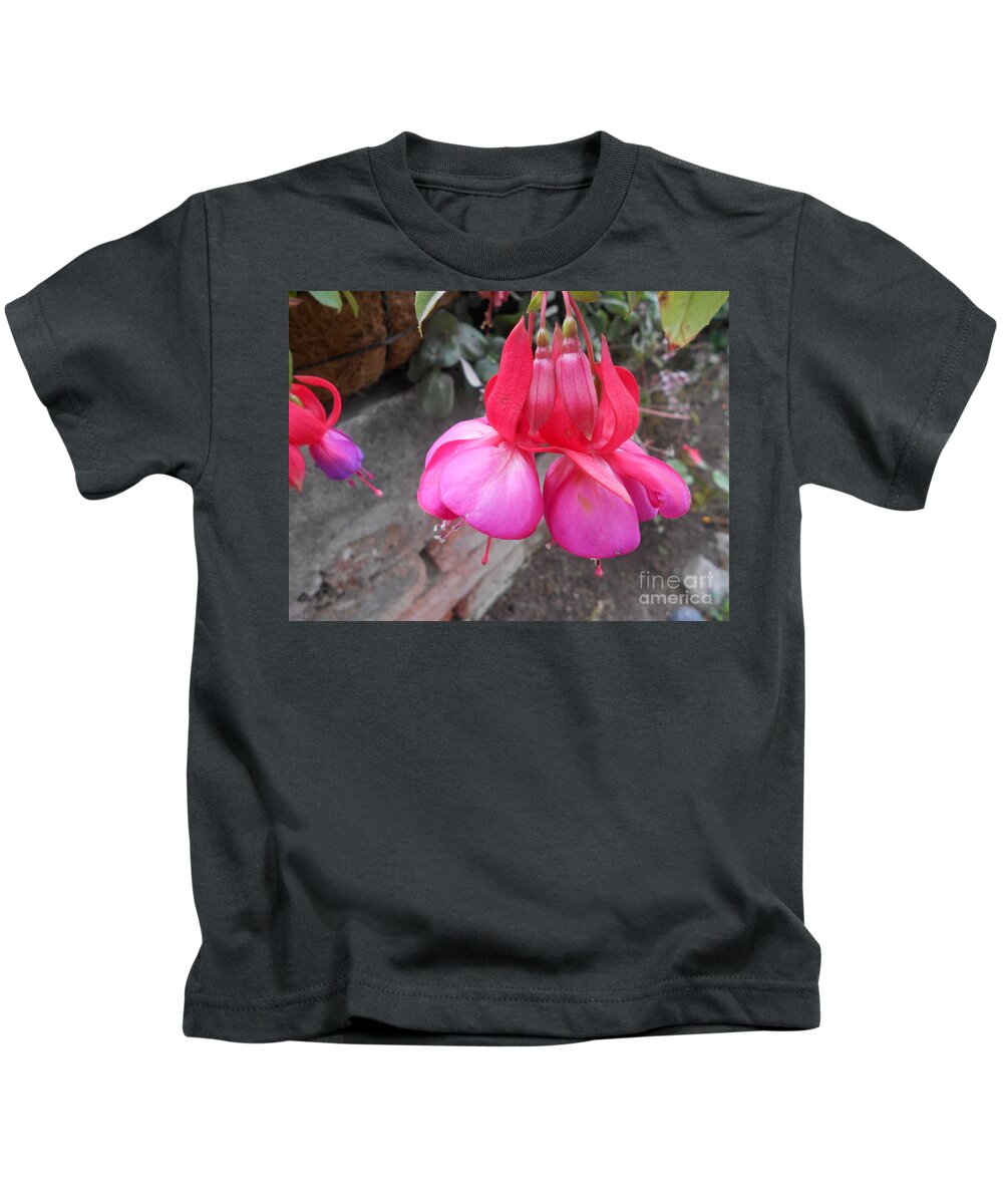 Flower Kids T-Shirt featuring the photograph Pink blossom by Nancy Graham