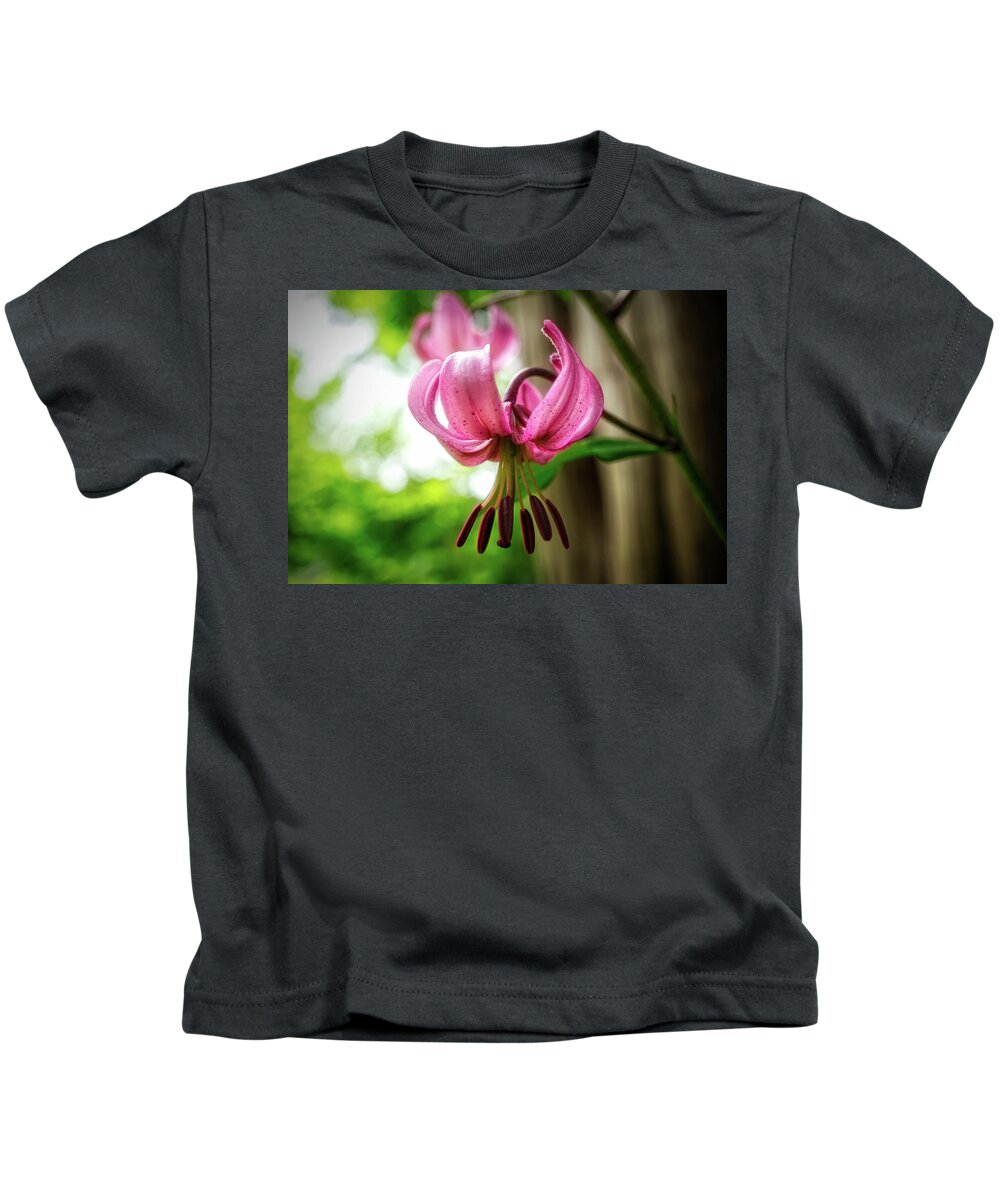 Lily Kids T-Shirt featuring the photograph Pink Orchid by Lilia S