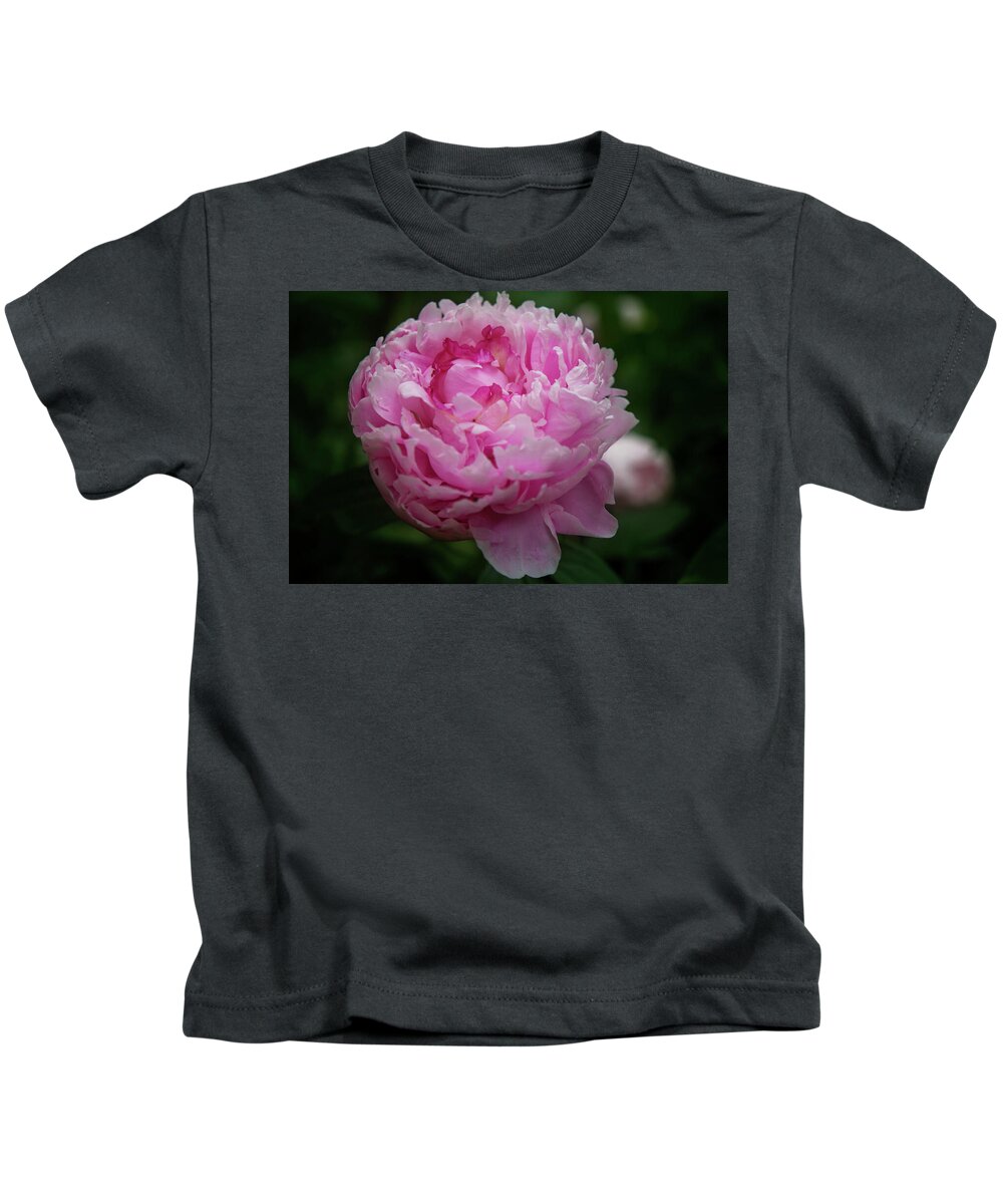 Peony Kids T-Shirt featuring the photograph Pink Peony by Toni Hopper